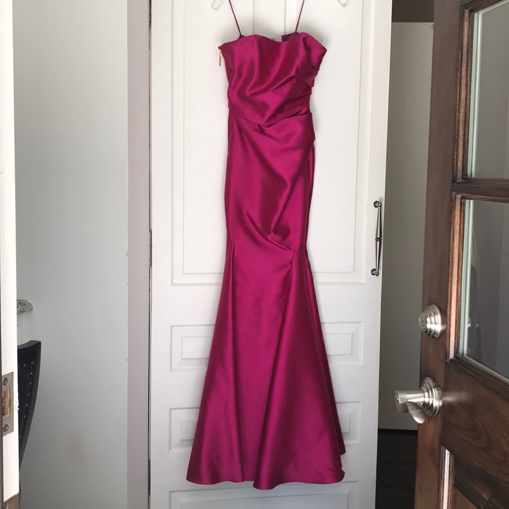 Strapless Pink Badgley Mischka Dress